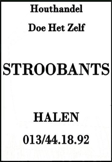 Sponsor: Houthandel Stroobants